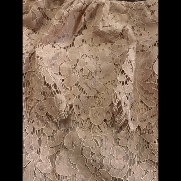 NWT Impeccable Pig Mauve Lace Off-Shoulder Top Lg - Picture 4 of 6